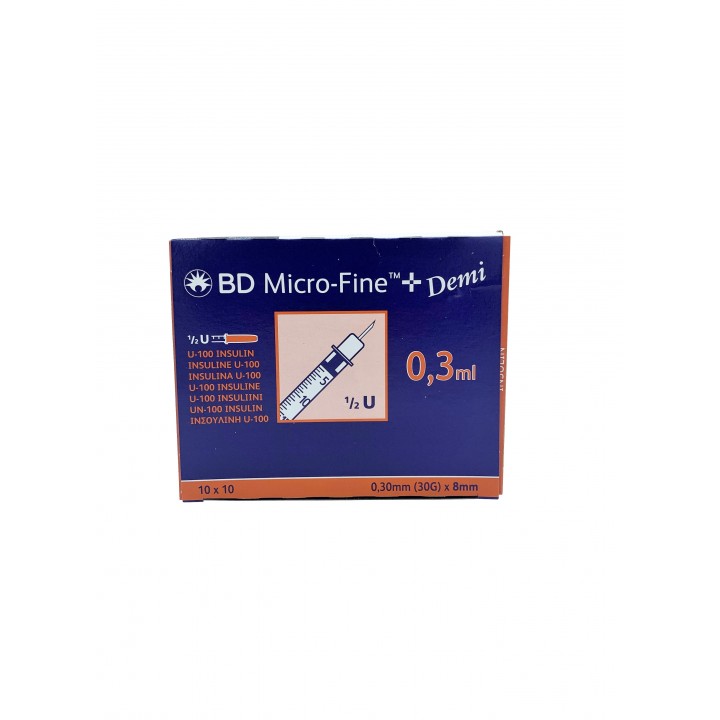 Bd Micro Fine Ml G Insulin Syringes Barrier Healthcare